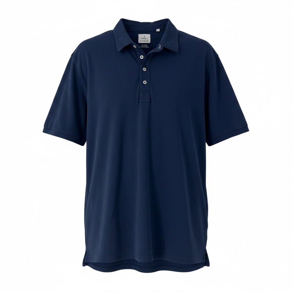 Johnnie-O Hangin Out Mens XL Navy Blue Cotton Spandex Short Sleeve Polo Shirt
